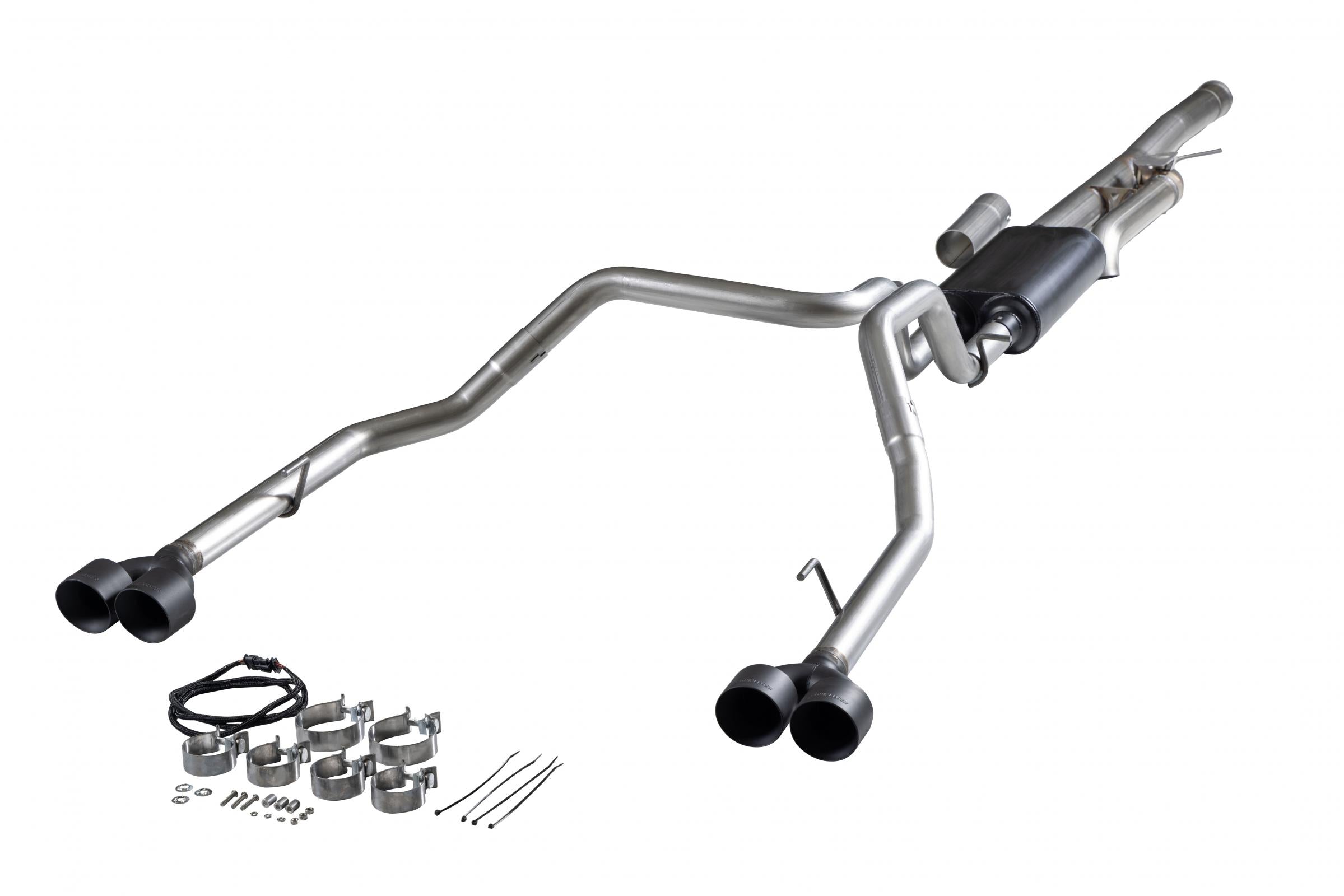 American Thunder Cat-Back Exhaust System Fits 2024-2026 GM 1500 6.2-Liter, American Thunder Cat-Back Exhaust System, With Active Valve, 409 Stainless Steel Flowmaster
