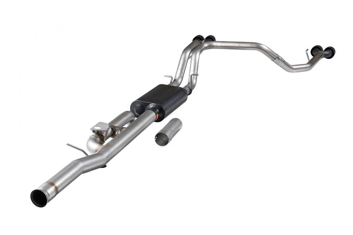 American Thunder Cat-Back Exhaust System Fits 2024-2026 GM 1500 6.2-Liter, American Thunder Cat-Back Exhaust System, With Active Valve, 409 Stainless Steel Flowmaster