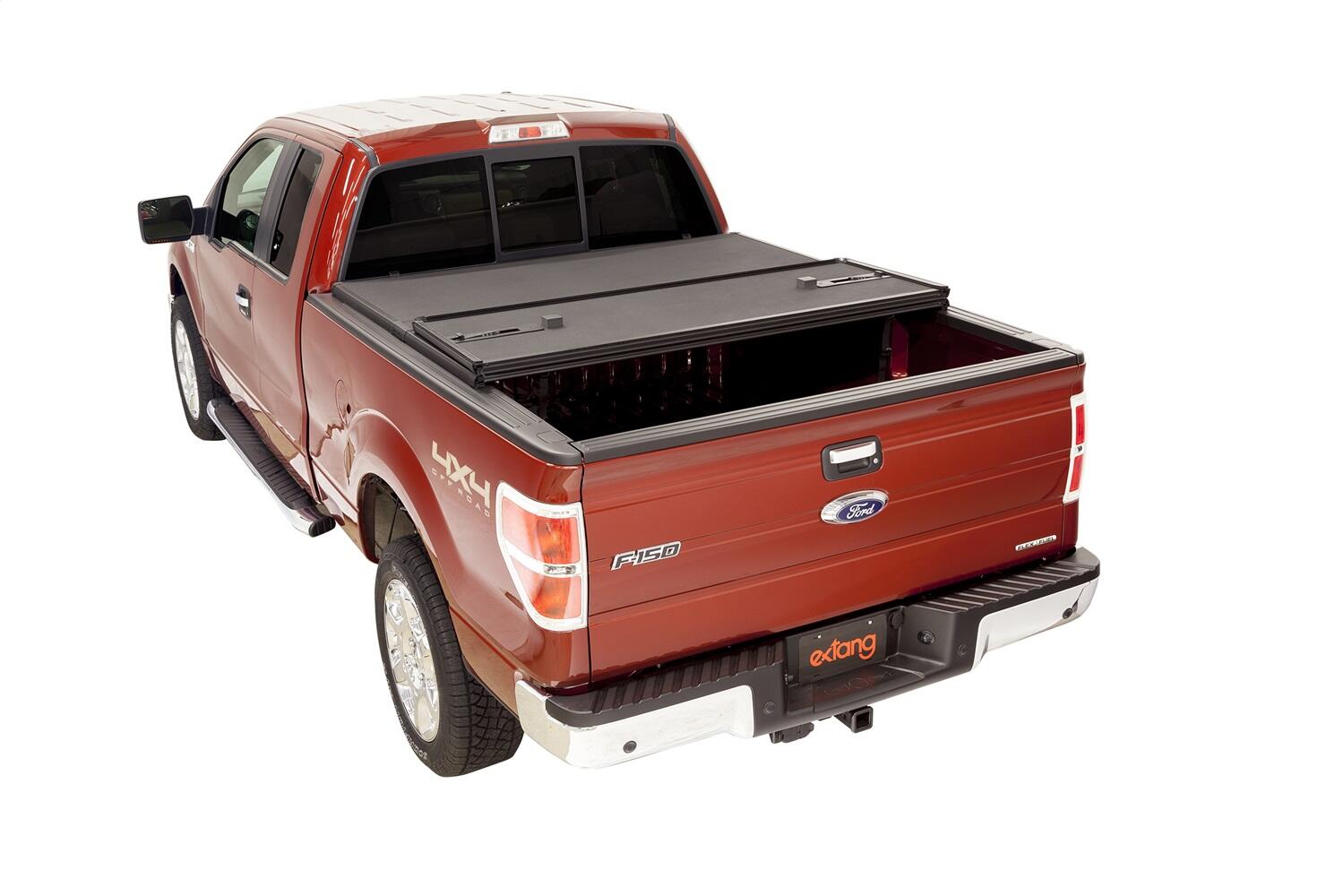 Solid Fold 2.0 Tonneau Cover Black Textured Paint 2009-2014 Ford F-150 5' 7 inch Bed Extang