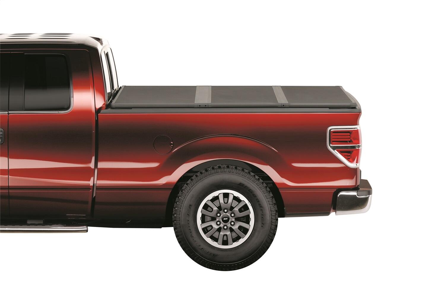 Solid Fold 2.0 Tonneau Cover Black Textured Paint 2009-2014 Ford F-150 6' 6 inch Bed without Cargo Management System Extang