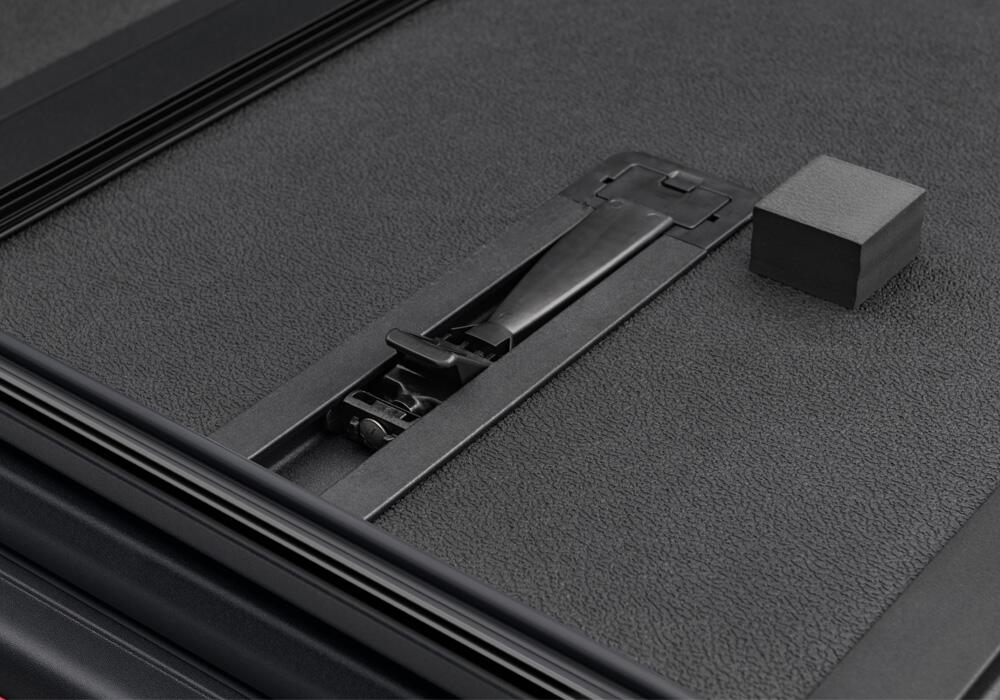 Solid Fold 2.0 Tonneau Cover Black Textured Paint 2019-2025 (New Body Style) Ram 5' 7 inch Bed with RamBox with or without Multifunction Tailgate Extang