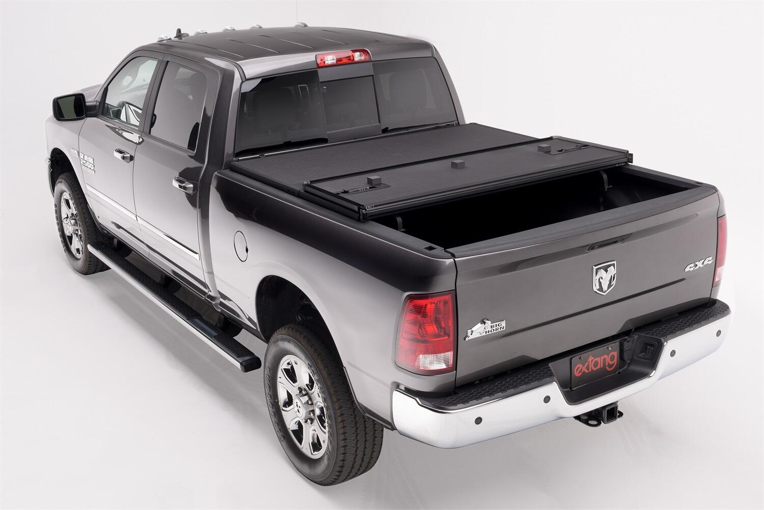 Solid Fold 2.0 Tonneau Cover Black Textured Paint 2009-2018 (2019-2023 Classic) Ram 1500/2010-2024 2500/3500 8' Bed Extang