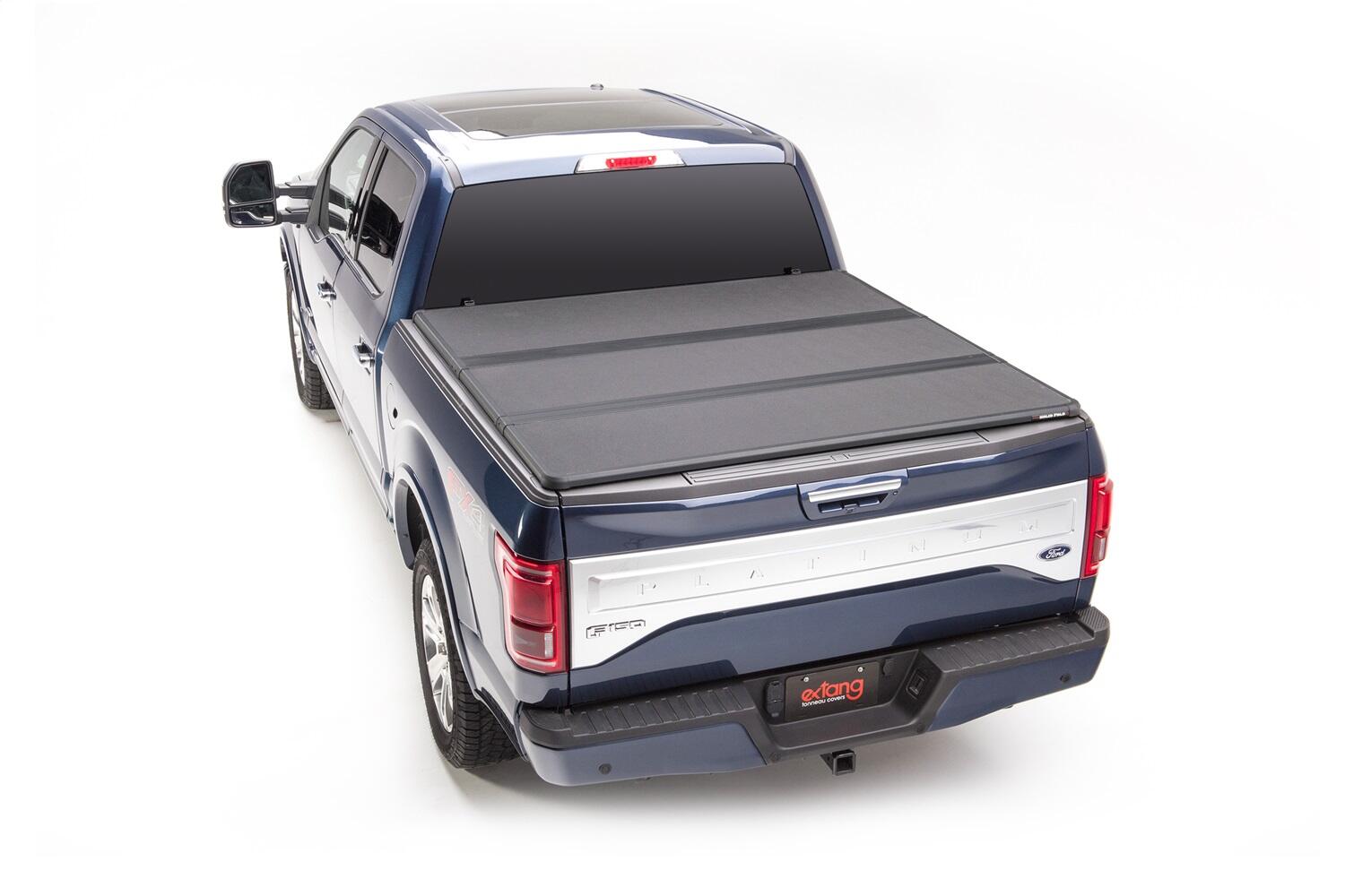 Solid Fold 2.0 Tonneau Cover Black Textured Paint 2015-2020 Ford F-150 6' 7 inch Bed Extang