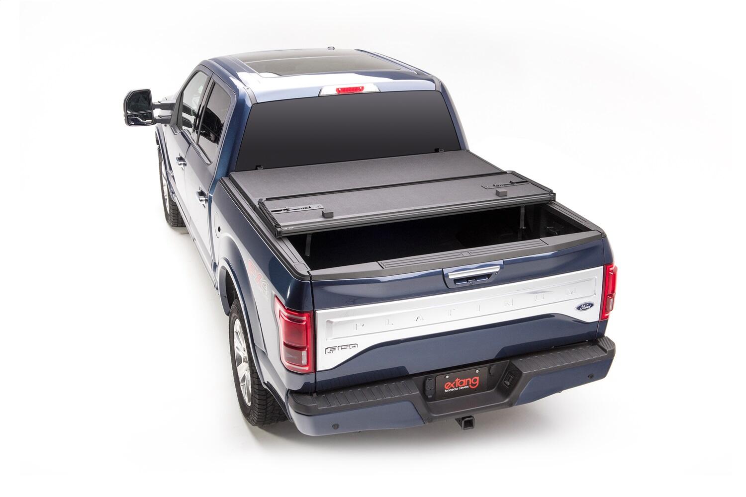 Solid Fold 2.0 Tonneau Cover Black Textured Paint 2015-2020 Ford F-150 6' 7 inch Bed Extang