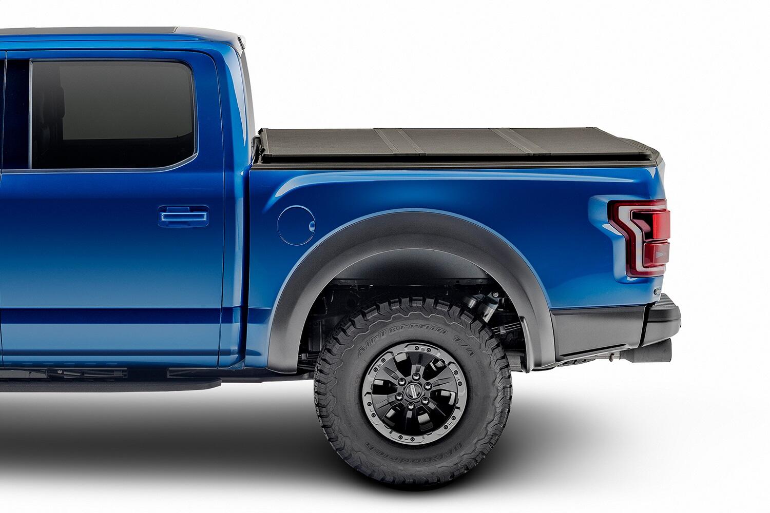 Solid Fold 2.0 Tonneau Cover Black Textured Paint 2015-2020 Ford F-150 6' 7 inch Bed Extang