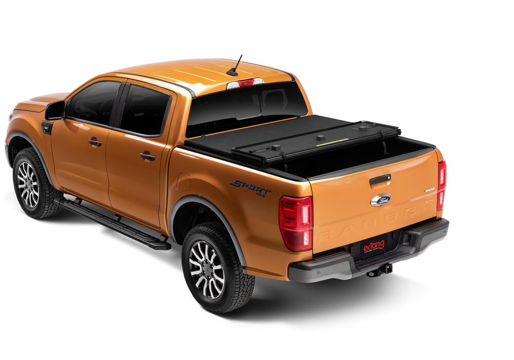 Solid Fold 2.0 Tonneau Cover Black Textured Paint 2019-2023 Ford Ranger 6' Bed Extang