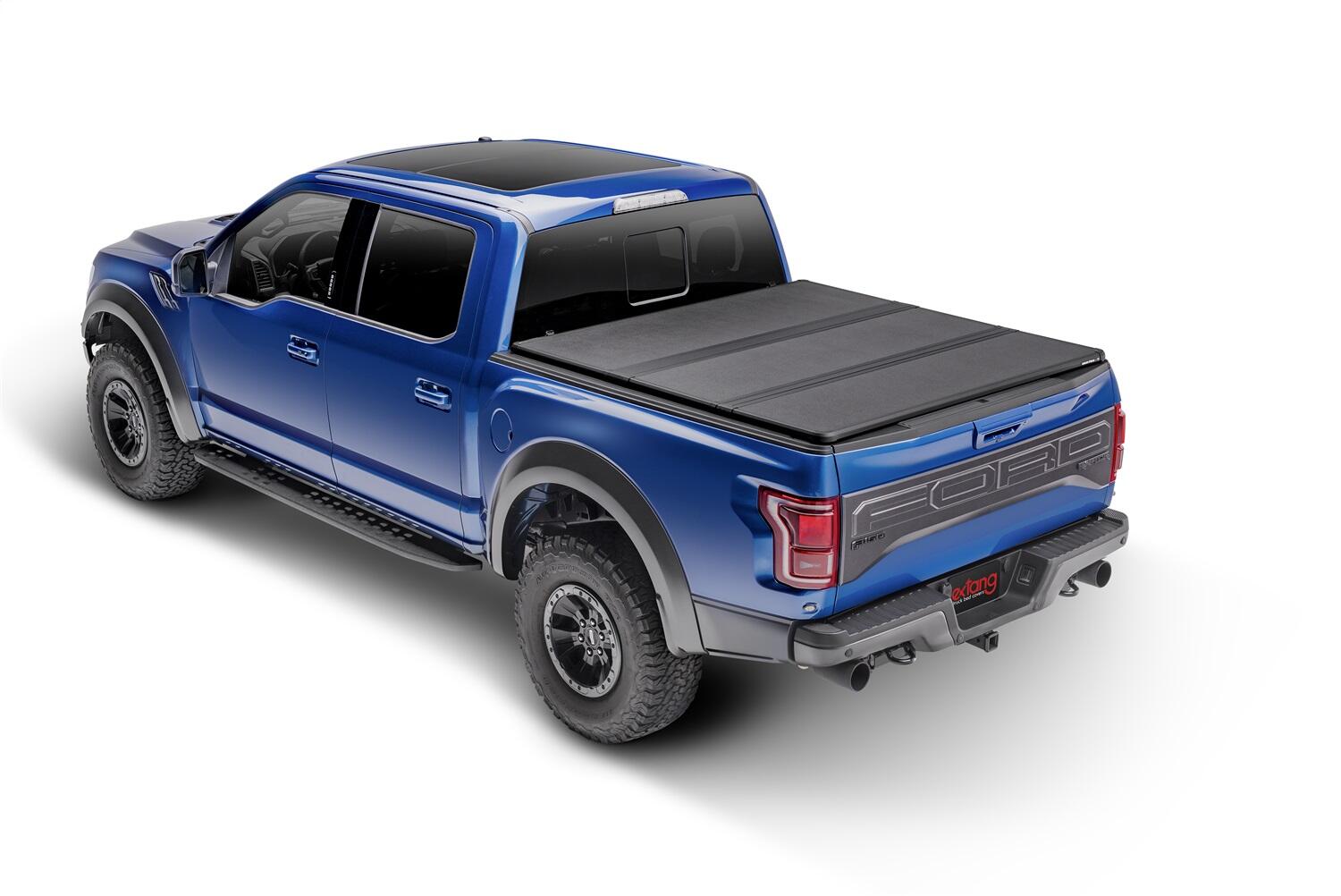 Solid Fold 2.0 Tonneau Cover Black Textured Paint 2021-2026 Ford F-150 6' 7 inch Bed Extang