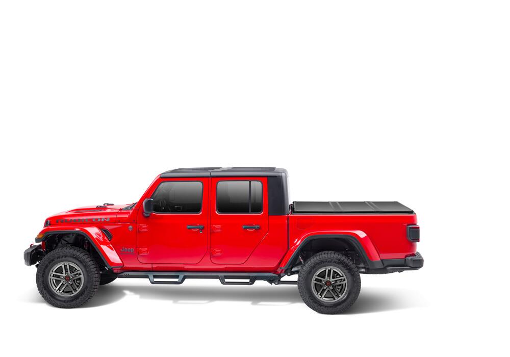 Solid Fold 2.0 Tonneau Cover Black Textured Paint 2020-2025 Jeep Gladiator (JT) without Trail Rail System Extang