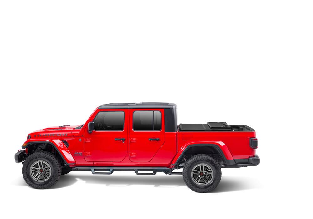 Solid Fold 2.0 Tonneau Cover Black Textured Paint 2020-2025 Jeep Gladiator (JT) without Trail Rail System Extang