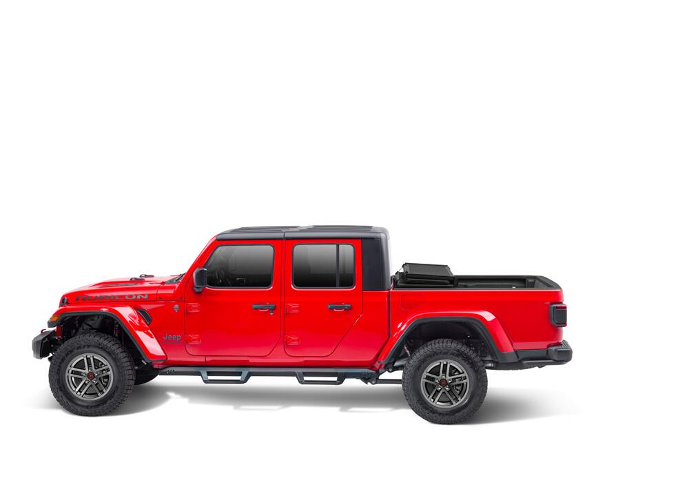 Solid Fold 2.0 Tonneau Cover Black Textured Paint 2020-2025 Jeep Gladiator (JT) without Trail Rail System Extang