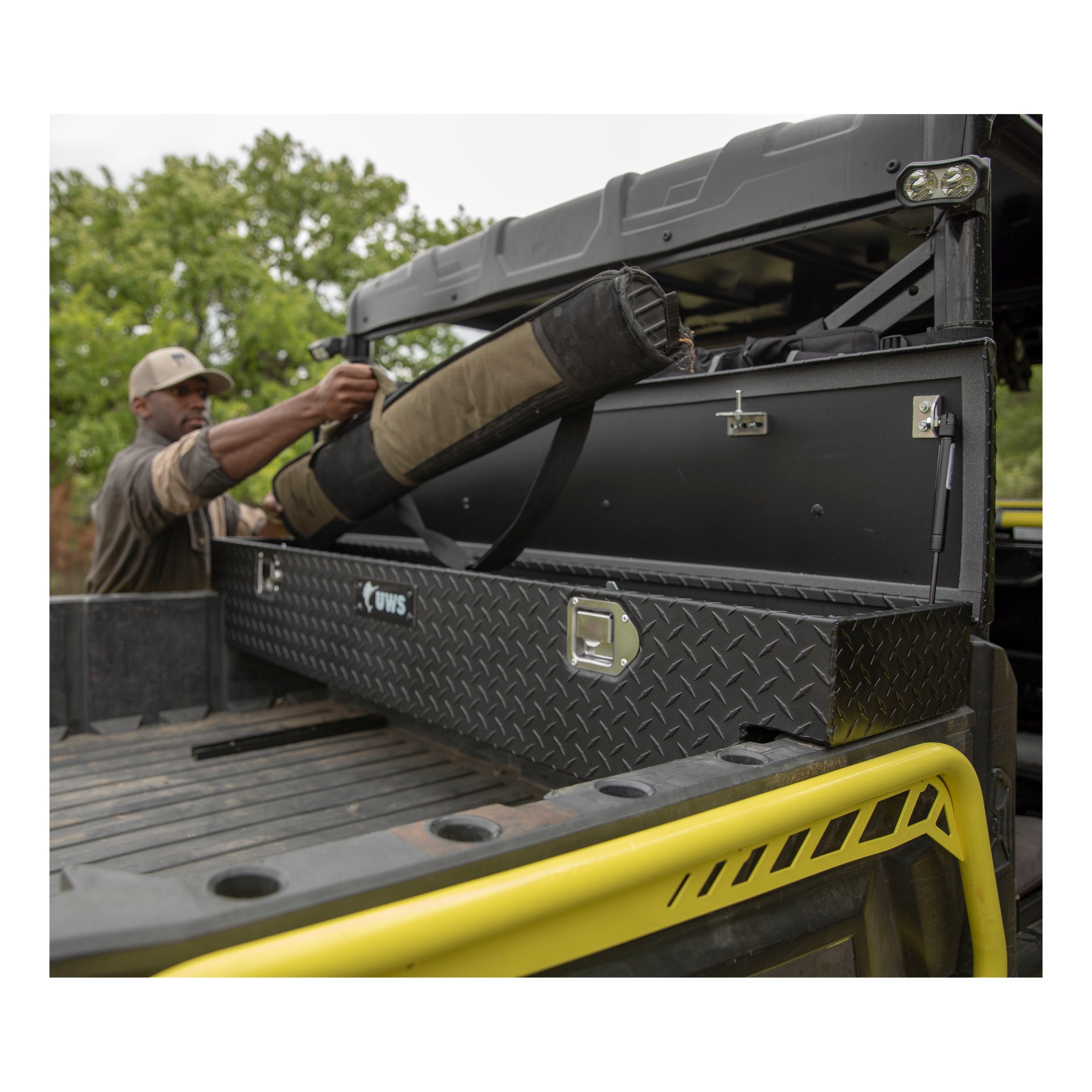 UWS 8500004 Matte Black Aluminum UTV Tool Box - Honda (LTL Shipping Only)
