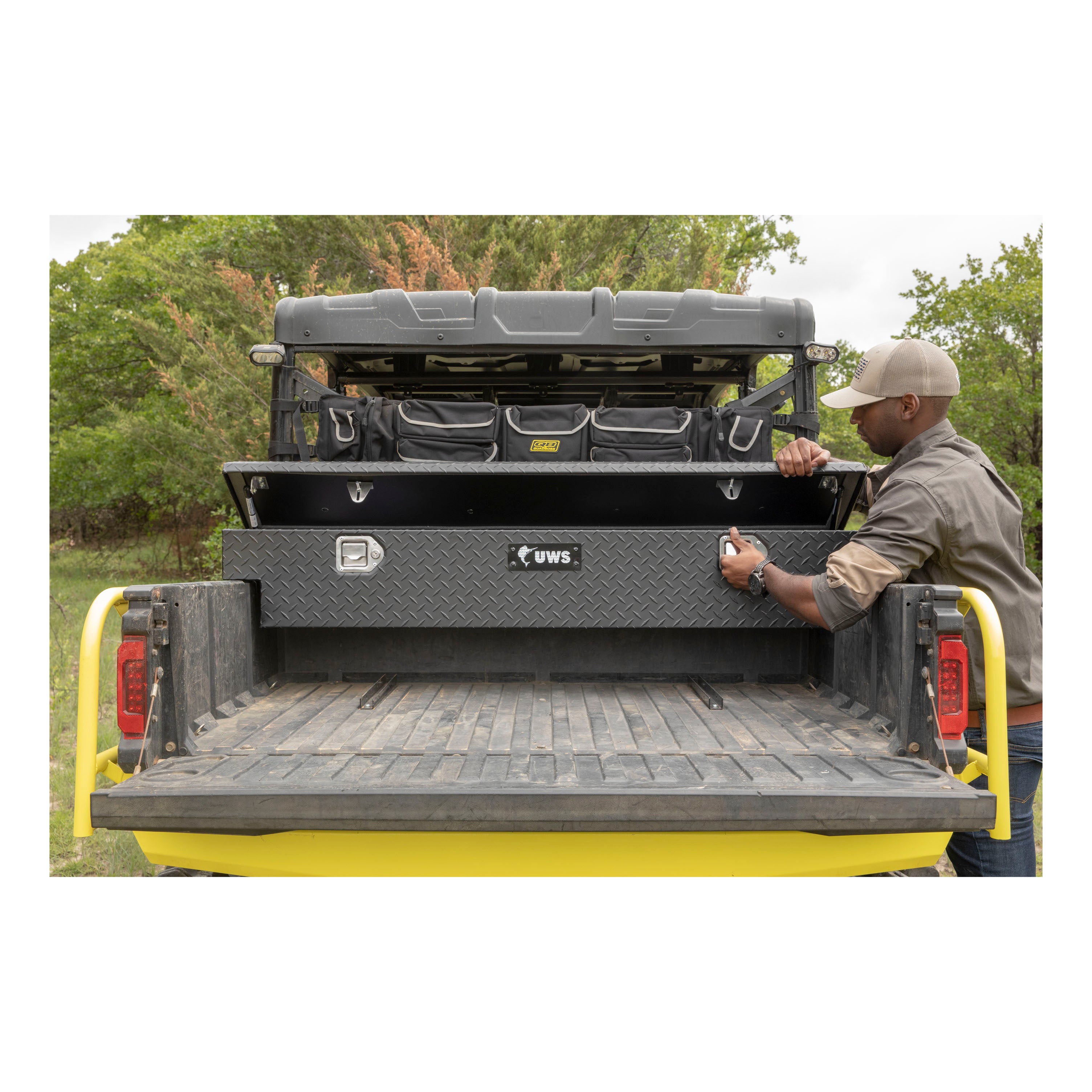 UWS 8500005 Matte Black Aluminum UTV Tool Box - Polaris (LTL Shipping Only)