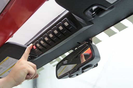 BantamX w/ Red LED Switch panel for JK 2009-2018
