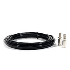 Replacement Manual Inflation Kit (16 Foot of 1/4 Inch air line, Qty 2 schrader inflation valves, Qty 16 zip ties) LogiQ Suspension