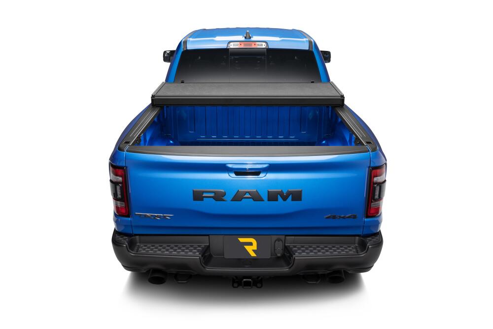 Solid Fold ALX Tonneau Cover Black Textured Paint 2019-2026 (New Body Style) Ram 5' 7 inch Bed without RamBox with or without Multifunction Tailgate Extang