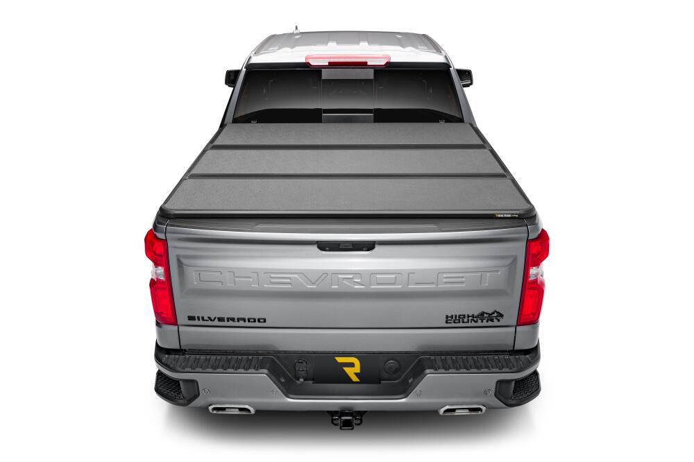 Solid Fold ALX Tonneau Cover Black Textured Paint 2019 (New Body Style)-2026 Silverado/Sierra 1500 6' 7 inch Bed without Factory Side Storage Boxes without CarbonPro Bed with or without MultiPro/MultiFlex Tailgate Extang