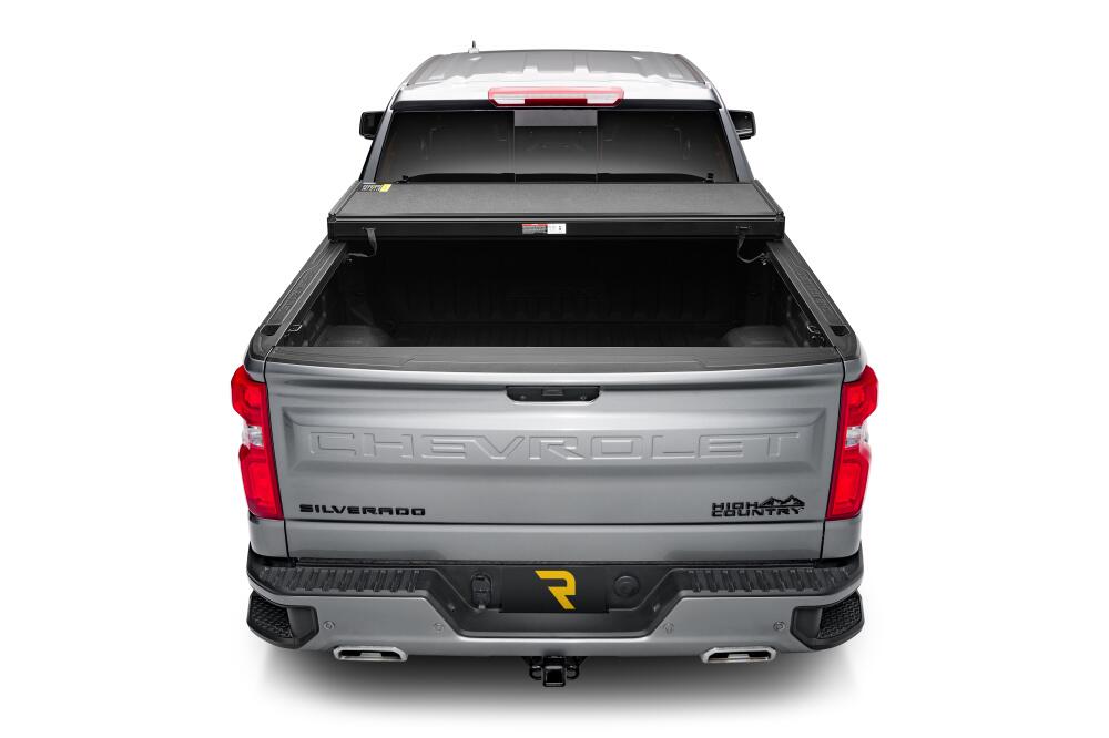 Solid Fold ALX Tonneau Cover Black Textured Paint 2019 (New Body Style)-2026 Silverado/Sierra 1500 6' 7 inch Bed without Factory Side Storage Boxes without CarbonPro Bed with or without MultiPro/MultiFlex Tailgate Extang