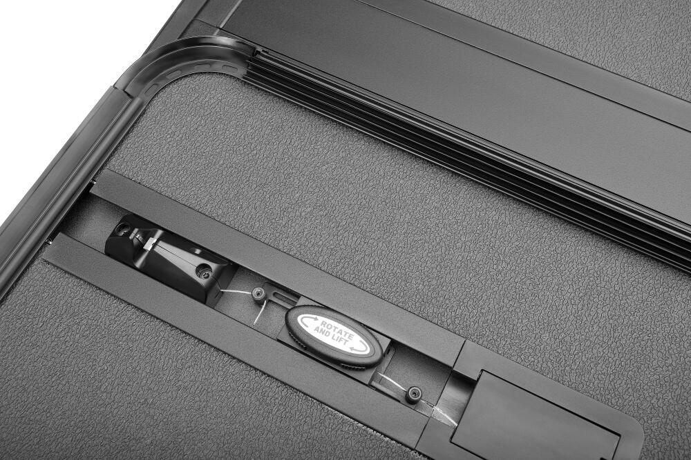 Solid Fold ALX Tonneau Cover Black Textured Paint 2019 (New Body Style)-2026 Silverado/Sierra 1500 6' 7 inch Bed without Factory Side Storage Boxes without CarbonPro Bed with or without MultiPro/MultiFlex Tailgate Extang