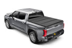 Solid Fold ALX Tonneau Cover Black Textured Paint 2014-2021 Toyota Tundra 5' 7 inch Bed without Deck Rail System without Trail Special Edition Storage Boxes Extang