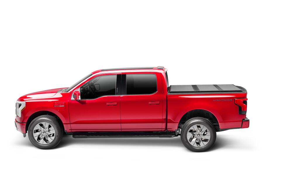 Solid Fold ALX Tonneau Cover Black Textured Paint 2021-2026 Ford F-150 5' 7 inch Bed (Includes Lightning) Extang