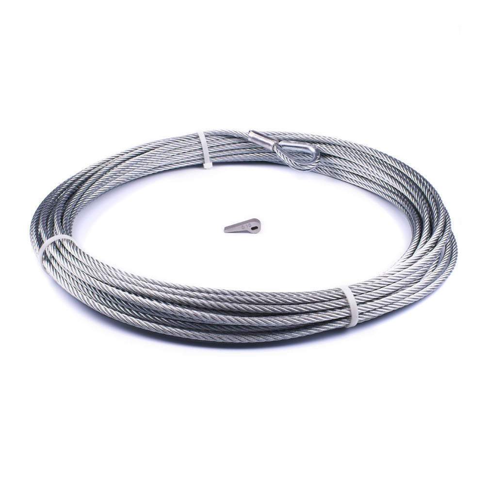 Replacement Steel Winch Rope, 5/16 in x 100 ft, Galvanized, for ZEON 8