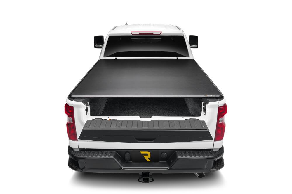 Trifecta ALX Tonneau Cover Black Leather Grained Fabric 2020-2026 Silverado/Sierra 2500 HD/3500 HD 6' 9 inch Bed without Factory Side Storage Boxes Extang