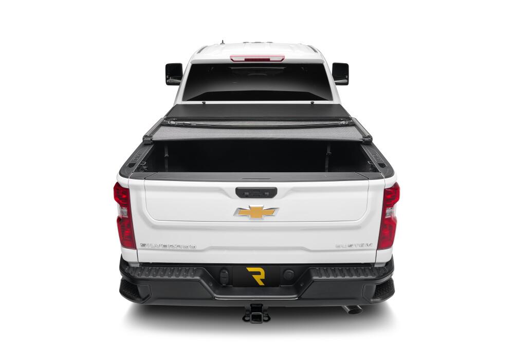 Trifecta ALX Tonneau Cover Black Leather Grained Fabric 2020-2026 Silverado/Sierra 2500 HD/3500 HD 6' 9 inch Bed without Factory Side Storage Boxes Extang
