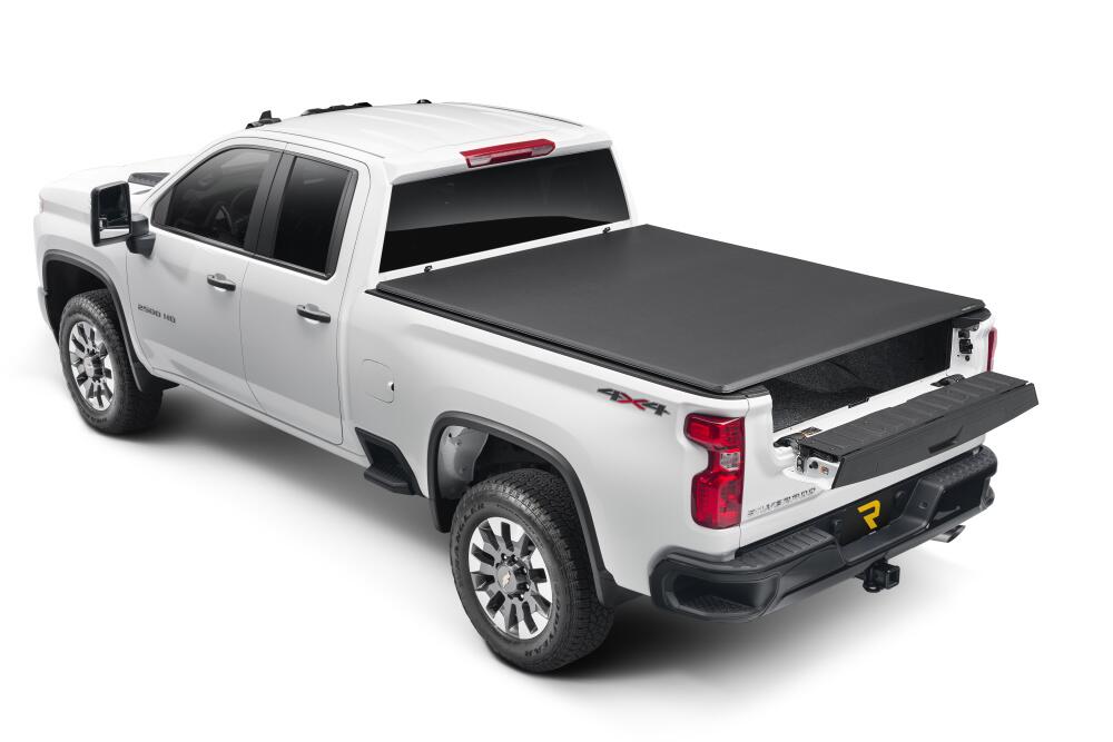 Trifecta ALX Tonneau Cover Black Leather Grained Fabric 2020-2026 Silverado/Sierra 2500 HD/3500 HD 8' Bed without Factory Side Storage Boxes Extang