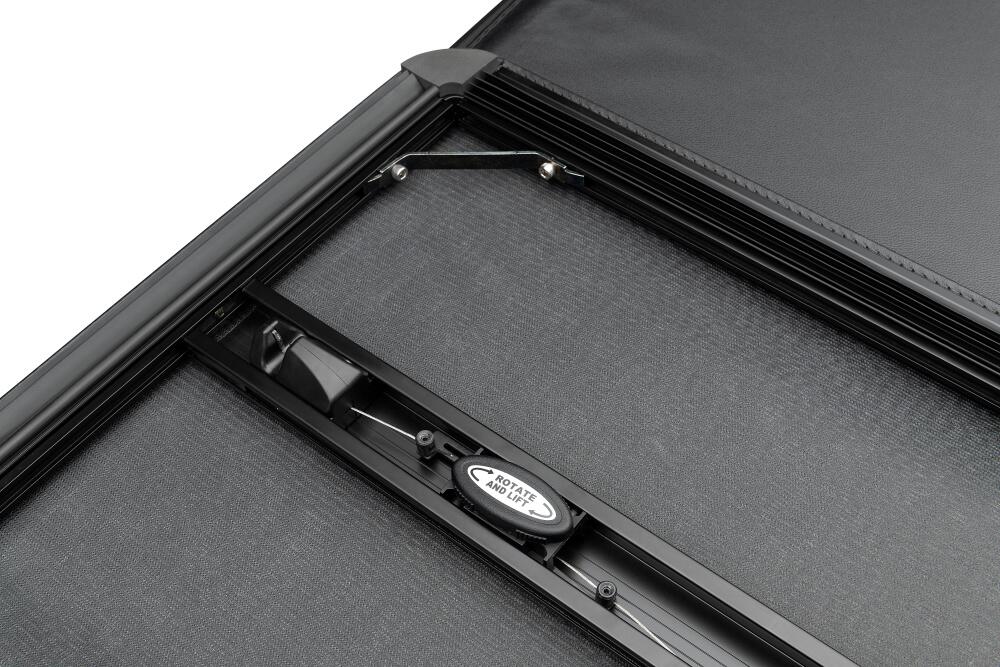 Trifecta ALX Tonneau Cover Black Leather Grained Fabric 2021-2026 Ford F-150 5' 7 inch Bed (Includes Lightning) Extang