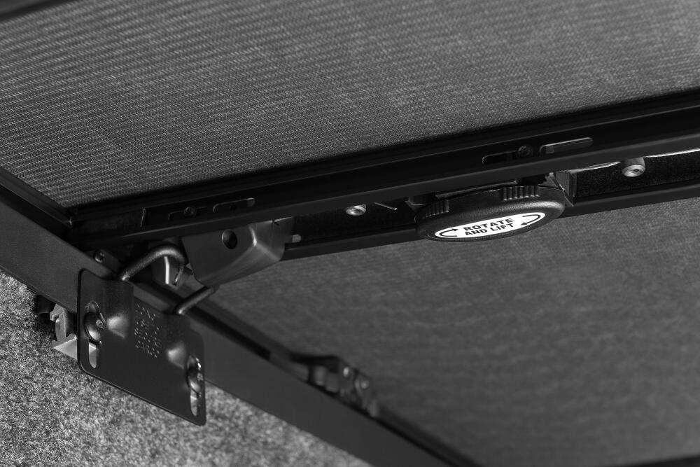 Trifecta ALX Tonneau Cover Black Leather Grained Fabric 2021-2026 Ford F-150 5' 7 inch Bed (Includes Lightning) Extang