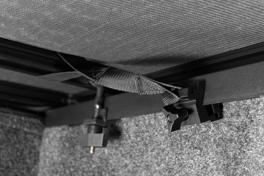 Trifecta ALX Tonneau Cover Black Leather Grained Fabric 2021-2026 Ford F-150 5' 7 inch Bed (Includes Lightning) Extang