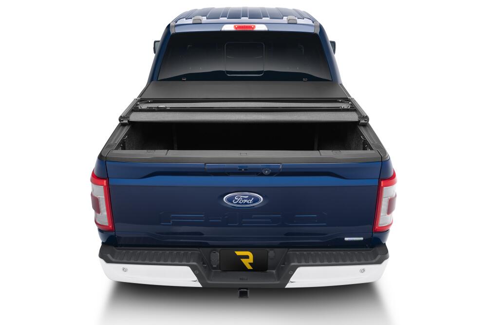 Trifecta ALX Tonneau Cover Black Leather Grained Fabric 2021-2026 Ford F-150 5' 7 inch Bed (Includes Lightning) Extang