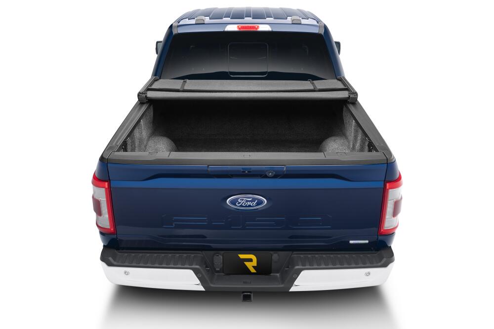 Trifecta ALX Tonneau Cover Black Leather Grained Fabric 2021-2026 Ford F-150 5' 7 inch Bed (Includes Lightning) Extang