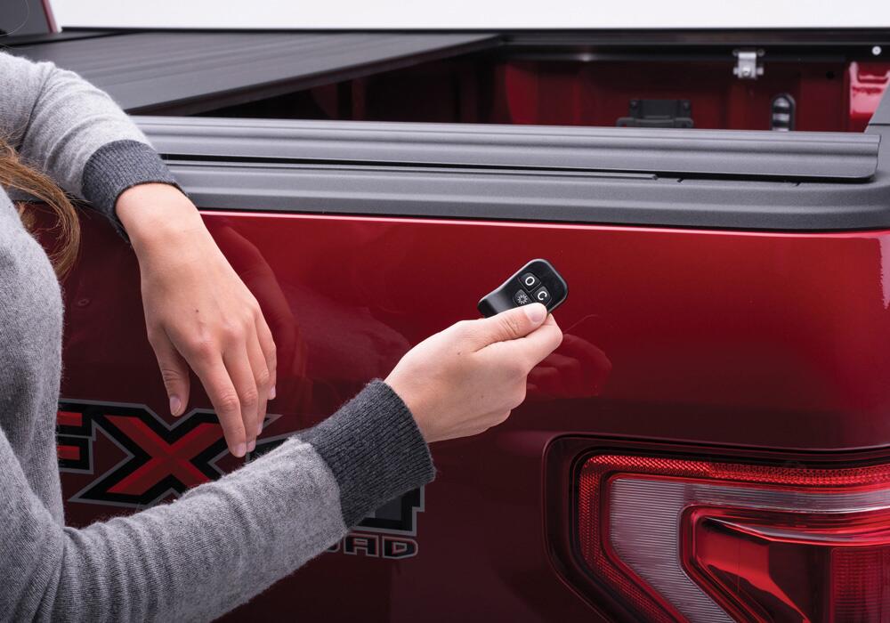 PowertraxPRO MX Retractable Tonneau Cover Rugged Aluminum Construction Electric Cover Matte Black 2022-2026 Nissan Frontier 6' 1 inch Bed with or without Utili-Track System without Stake Pockets