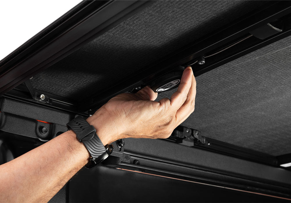 Trifecta ALX Tonneau Cover Black Leather Grained Fabric 2024-2026 Toyota Tacoma 6' 2 inch Bed Extang