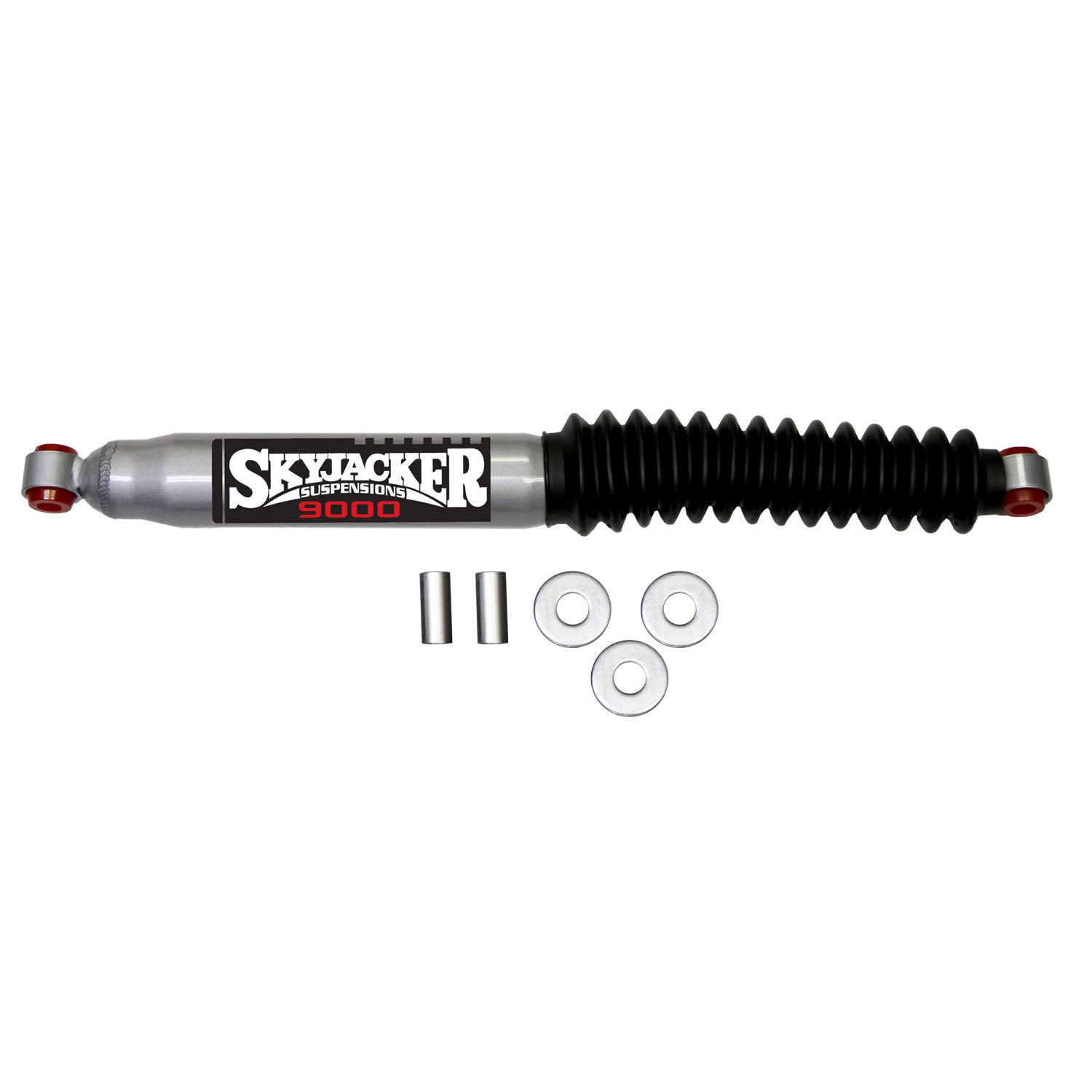 Steering Stabilizer HD OEM Replacement Kit Silver w/Black Boot 99 Ford F-250 99-04 Ford F-250 Super Duty 99-04 Ford F-350 Super Duty 00-05 Ford Excursion Skyjacker