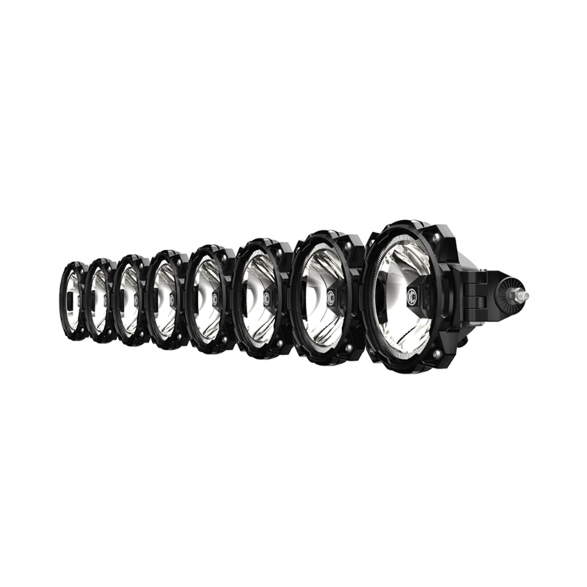 KC Pro6 Gravity LED 50 Inch Straight Light Bar 8 Light Combo System Universal KC HiLiTES