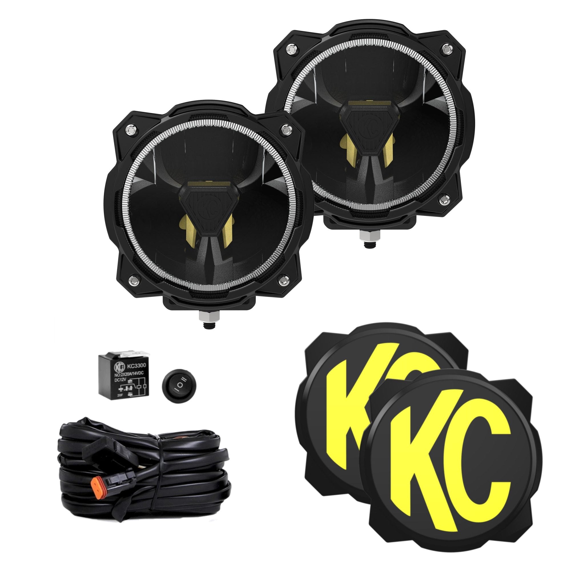 Gravity Titan 6 Inch LED Pair Wide-40 KC HiLiTES