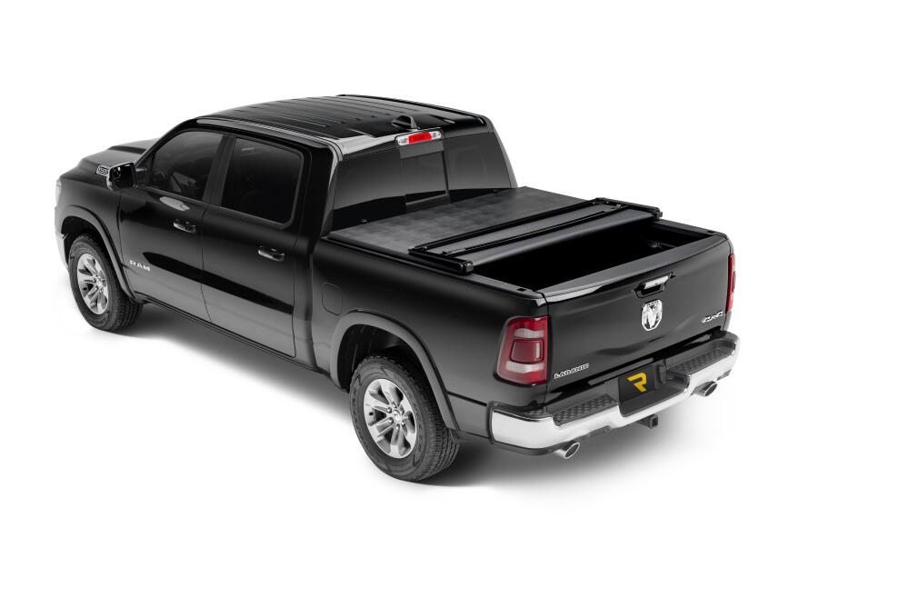 Trifecta 2.0 Tonneau Cover Black Leather Grained Fabric 2019-2026 (New Body Style) Ram 5' 7 inch Bed without RamBox with or without Multifunction Tailgate Extang