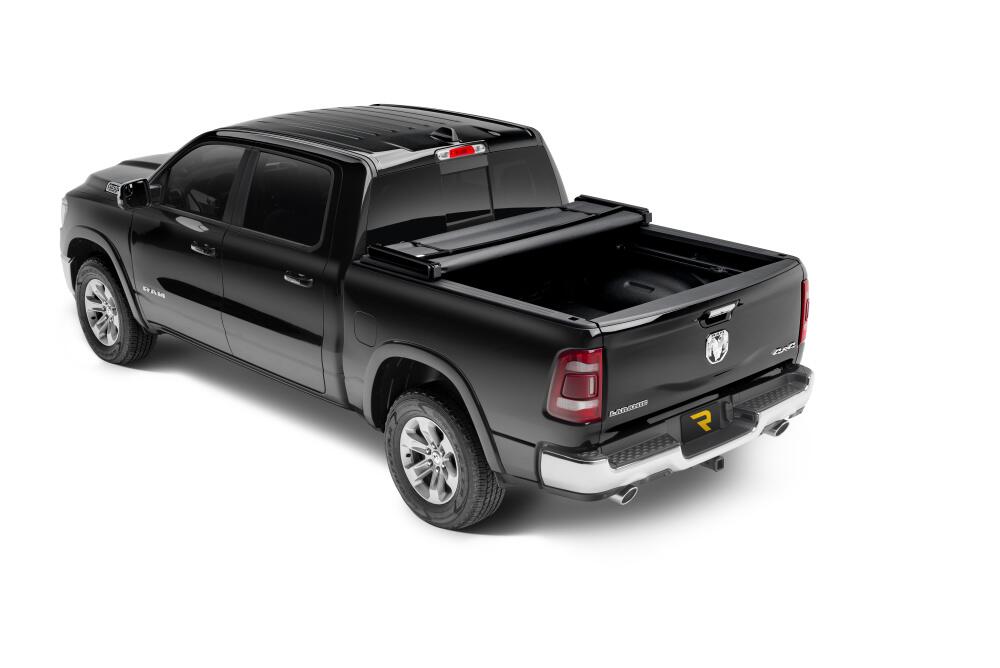 Trifecta 2.0 Tonneau Cover Black Leather Grained Fabric 2019-2026 (New Body Style) Ram 5' 7 inch Bed without RamBox with or without Multifunction Tailgate Extang