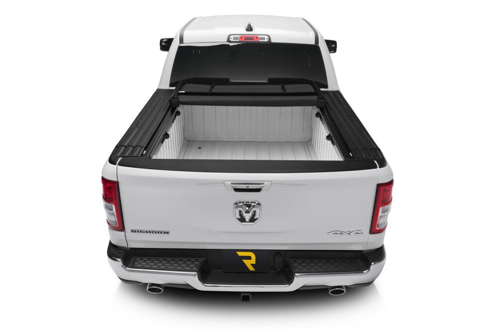 Trifecta 2.0 Tonneau Cover Black Leather Grained Fabric 2019-2026 (New Body Style) Ram 5' 7 inch Bed with RamBox with or without Multifunction Tailgate Extang