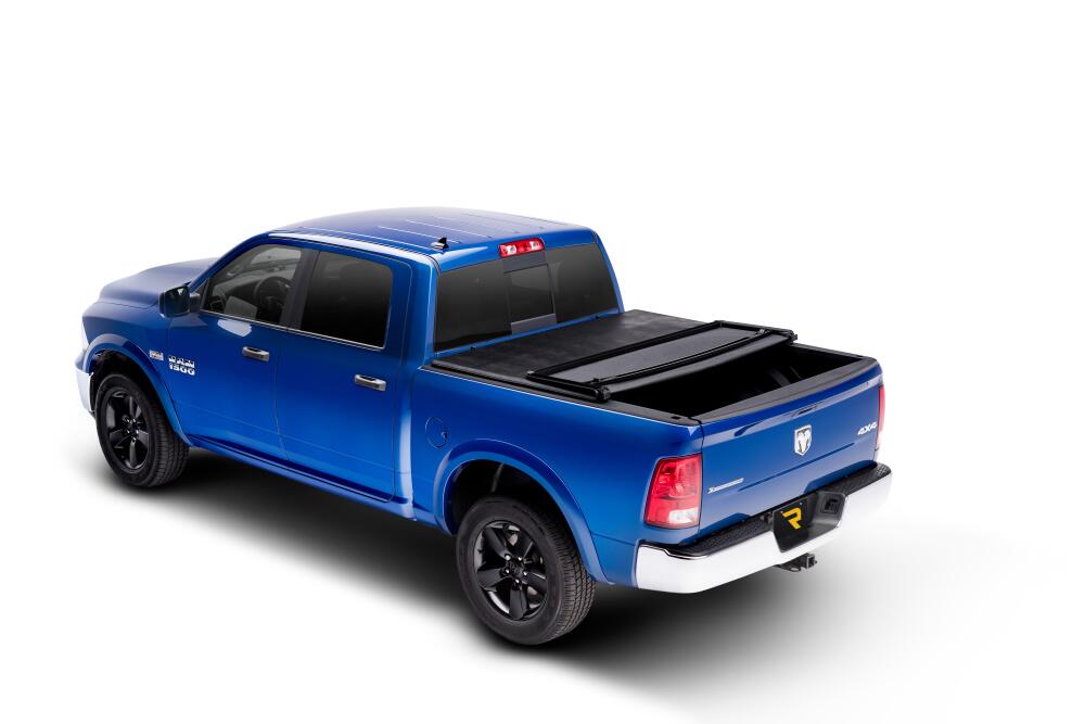 Trifecta 2.0 Tonneau Cover Black Leather Grained Fabric 2012-2018 (2019-2024 Classic) Ram 1500/2012-2019 2500/3500 6' 4 inch Bed with RamBox Extang