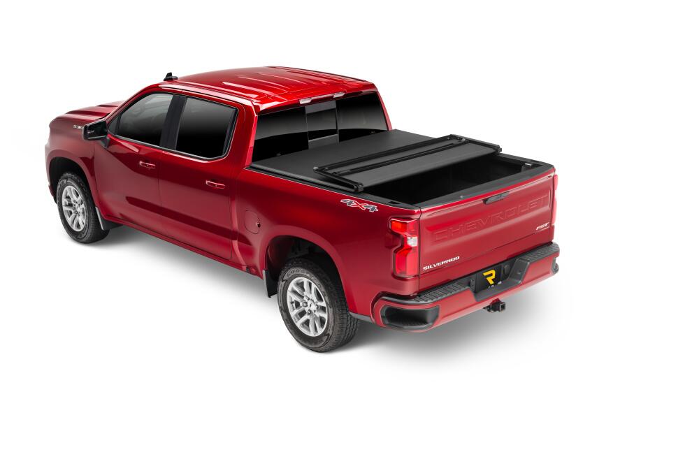 Trifecta 2.0 Tonneau Cover Black Leather Grained Fabric 2019 (New Body Style)-2026 Silverado/Sierra 1500 6' 7 inch Bed without Factory Side Storage Boxes without CarbonPro Tailgate with or without MultiPro/MultiFlex Tailgate Extang