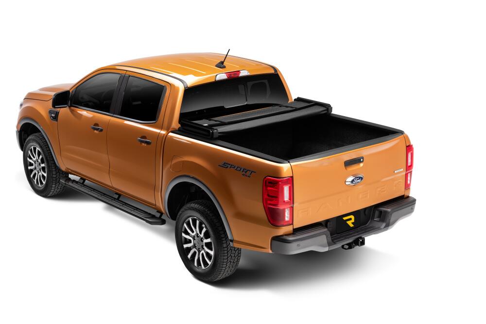 Trifecta 2.0 Tonneau Cover Black Leather Grained Fabric 2019-2023 Ford Ranger 5' Bed Extang