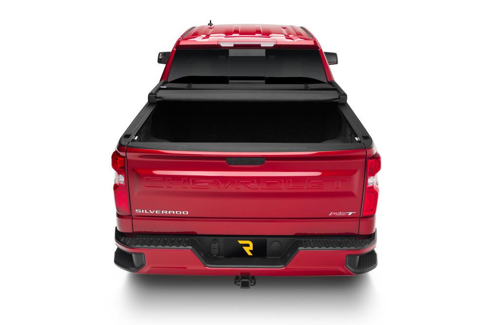 Trifecta 2.0 Tonneau Cover Black Leather Grained Fabric 2020-2026 Silverado/Sierra 2500 HD/3500 HD 8' Bed without Factory Side Storage Boxes Extang