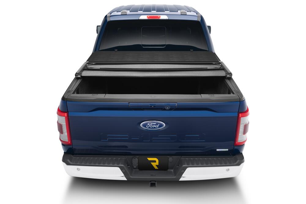 Trifecta 2.0 Tonneau Cover Black Leather Grained Fabric 2021-2026 Ford F-150 5' 7 inch Bed (Includes Lightning) Extang