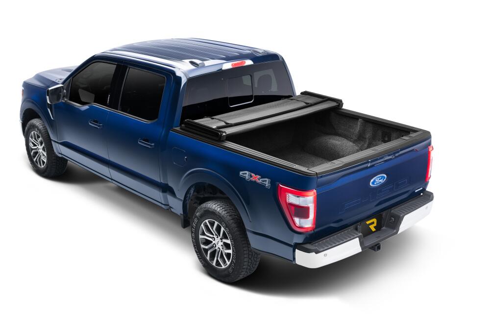 Trifecta 2.0 Tonneau Cover Black Leather Grained Fabric 2021-2026 Ford F-150 6' 7 inch Bed Extang