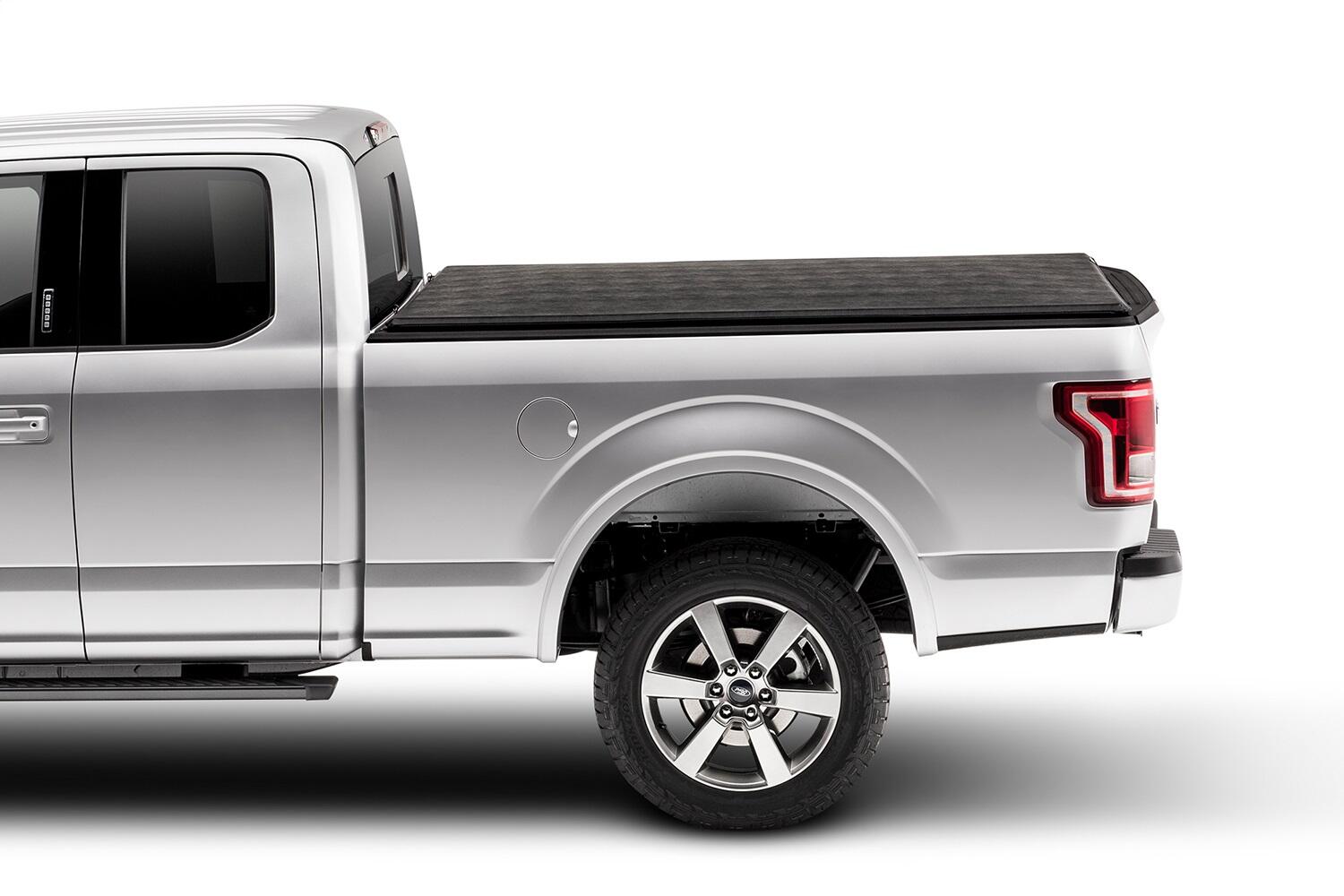 Trifecta 2.0 Tonneau Cover Black Leather Grained Fabric 1999-2016 Ford F-250/350 8' Bed Extang