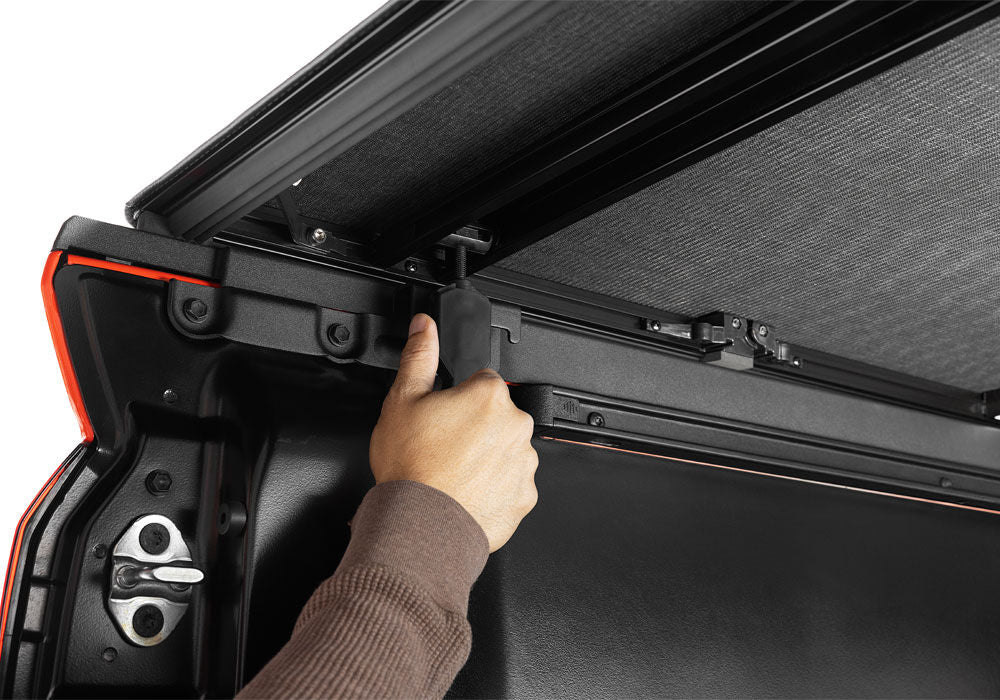 Trifecta 2.0 Tonneau Cover Black Leather Grained Fabric 2024-2026 Toyota Tacoma 6' 2 inch Bed Extang