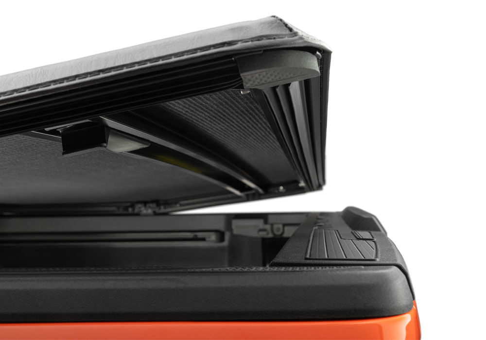 Trifecta 2.0 Tonneau Cover Black Leather Grained Fabric 2024-2026 Toyota Tacoma 6' 2 inch Bed Extang